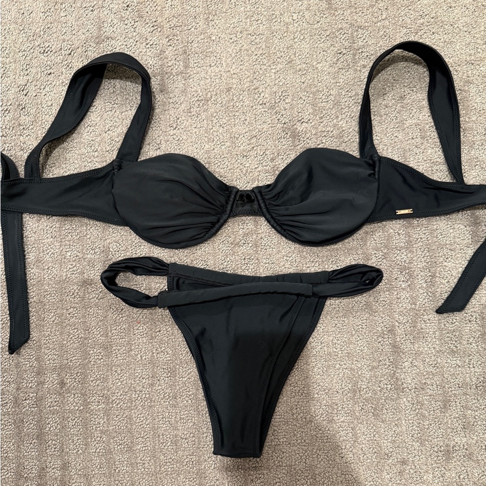 Strawberry Milk Mob Black Bikini